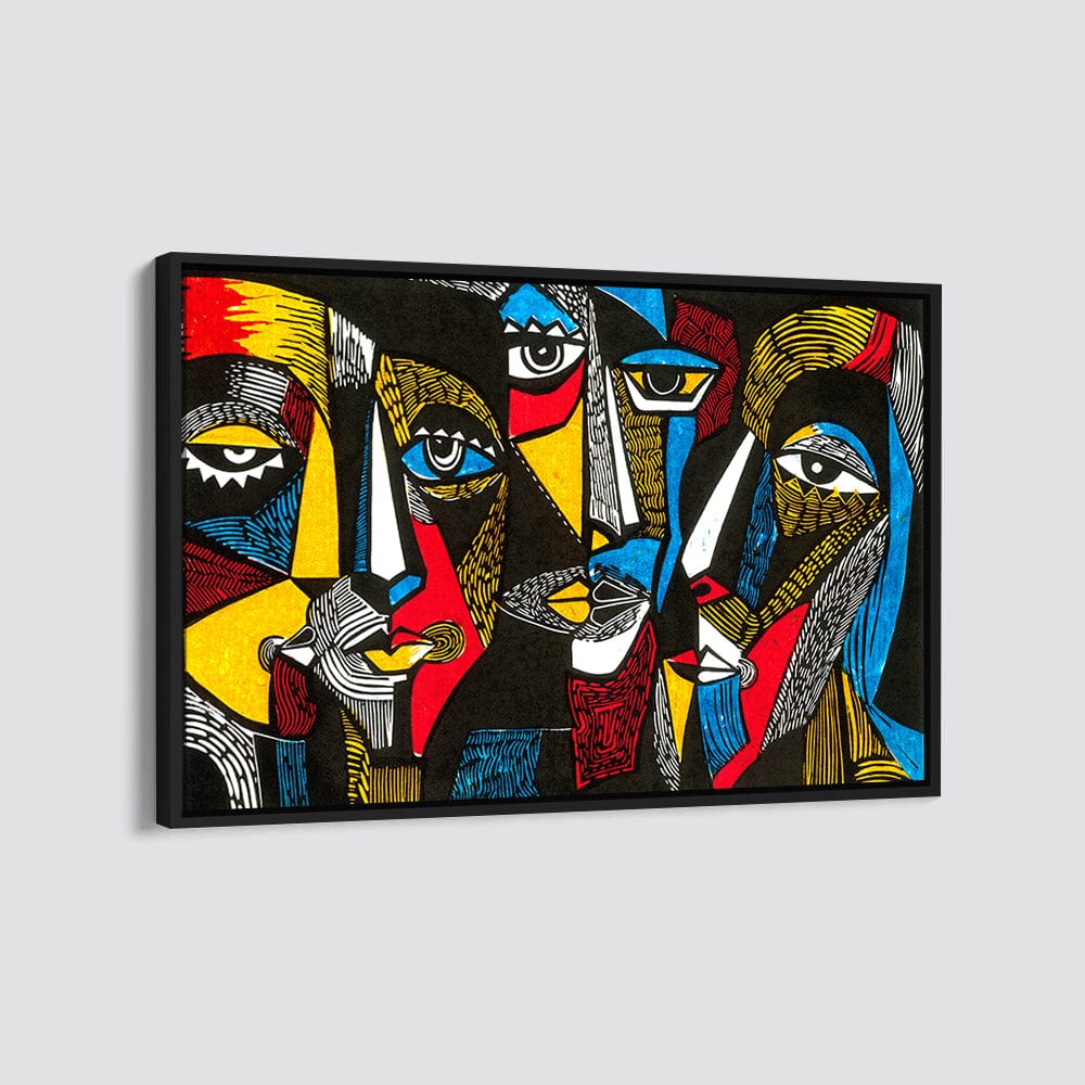 ABSTRACT FACES CANVAS