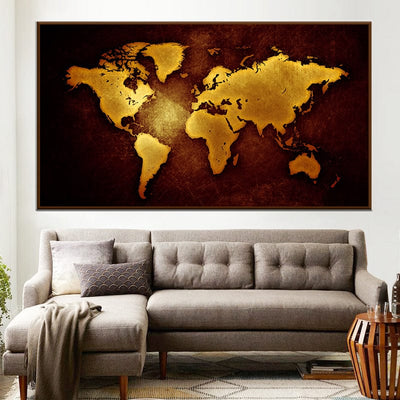 RETRO WORLD MAP