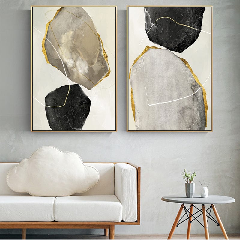 BLACK & GOLD MARBLE
